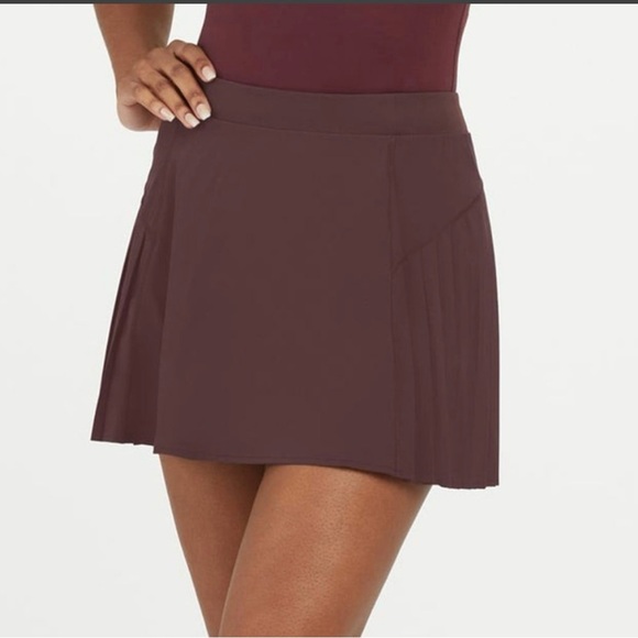 Kensie Pants - KENSIE (Junior) Brown High-Rise Pleated Tennis Skort